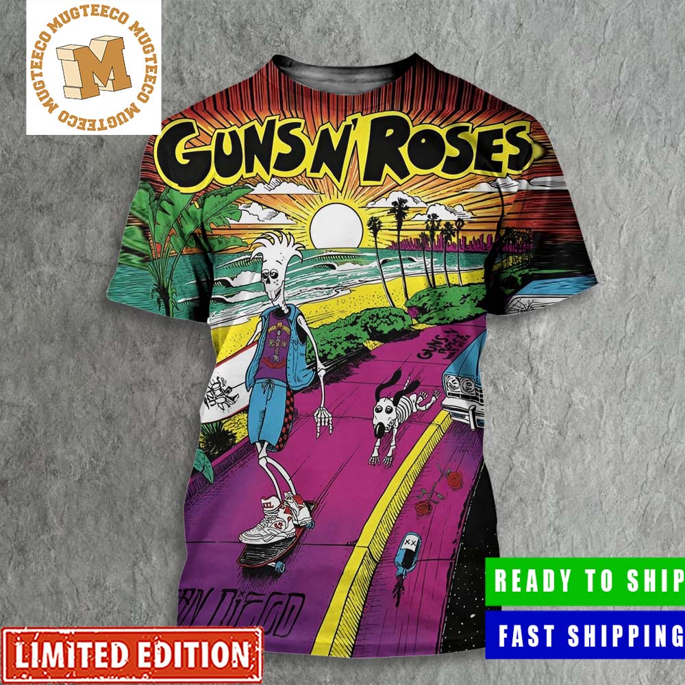 Guns N Roses San Diego Snapdragon Stadium Oct 1st 2023 Show Poster All Over Print Shirt Guns N Roses San Diego Snapdragon Stadium Oct 1st 2023 Show Poster All Over Print Shirt