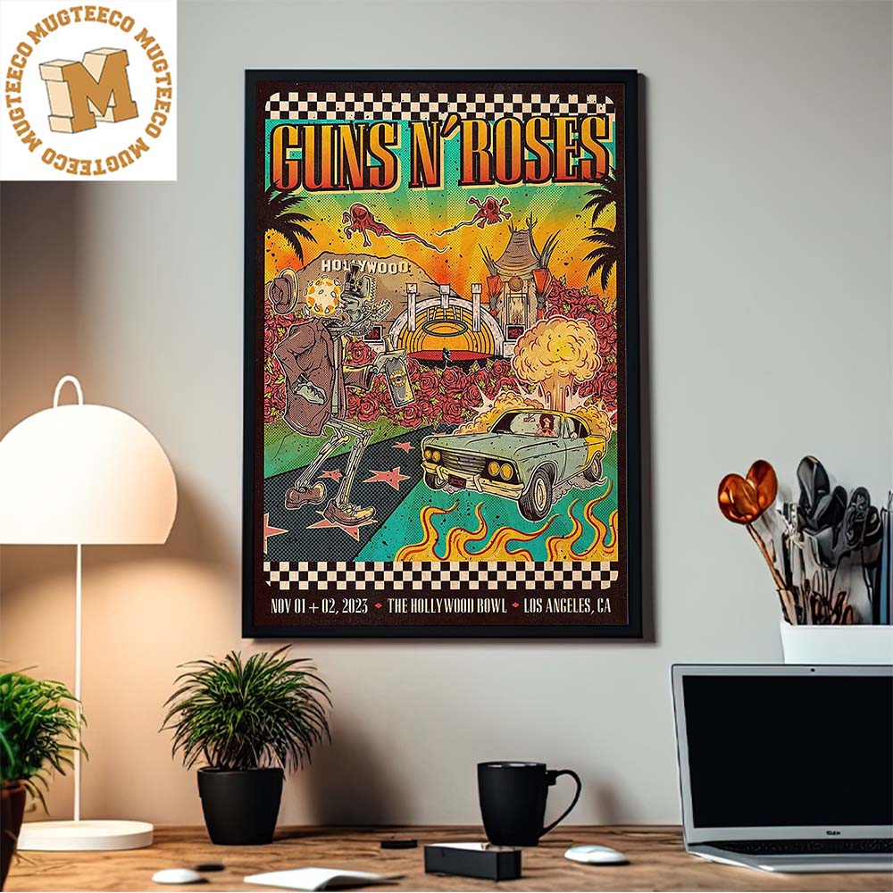 Guns N Roses The Hollywood Bowl Making History In Los Angeles November 2023 Home Decor Poster Canvas Guns N Roses The Hollywood Bowl Making History In Los Angeles November 2023 Home Decor Poster Canvas