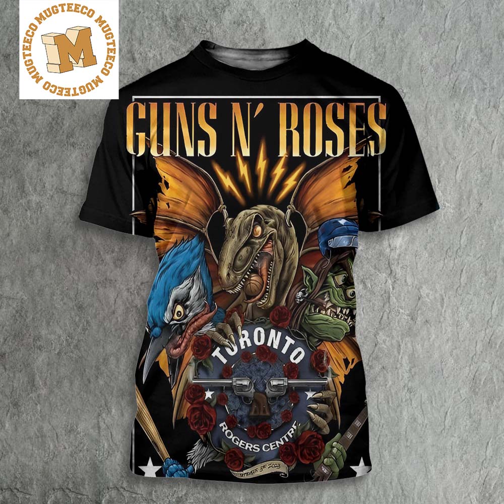 Guns N Roses Toronto Rogers Centre September 3th 2023 Poster All Over Print Shirt Guns N Roses Toronto Rogers Centre September 3th 2023 Poster All Over Print Shirt