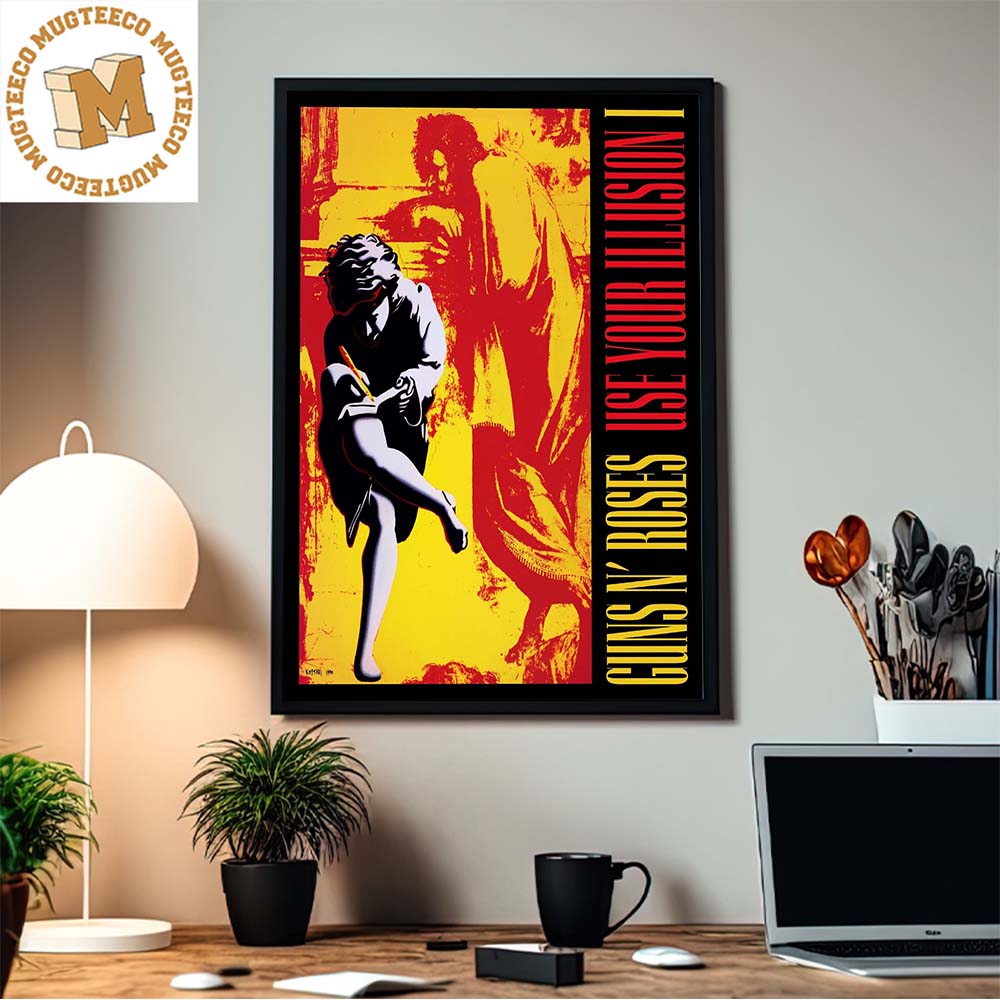 Guns N Roses Use Your Illusion I Anniversary Special 1991 2023 Yellow And Red Home Decor Poster Canvas Guns N Roses Use Your Illusion I Anniversary Special 1991 2023 Yellow And Red Home Decor Poster Canvas