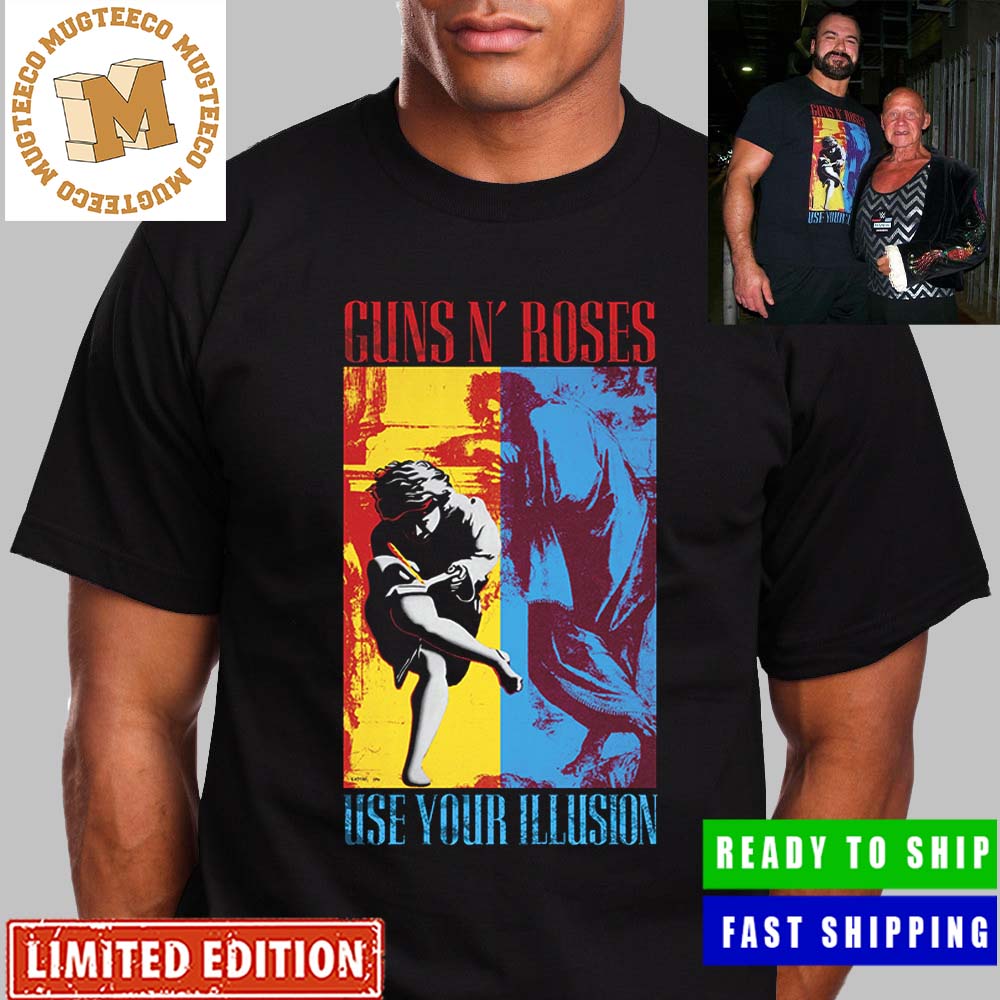 Guns N Roses Use Your Illusion Wearing By Drew McIntyre WWE Unisex T-Shirt Guns N Roses Use Your Illusion Wearing By Drew McIntyre WWE Unisex T-Shirt