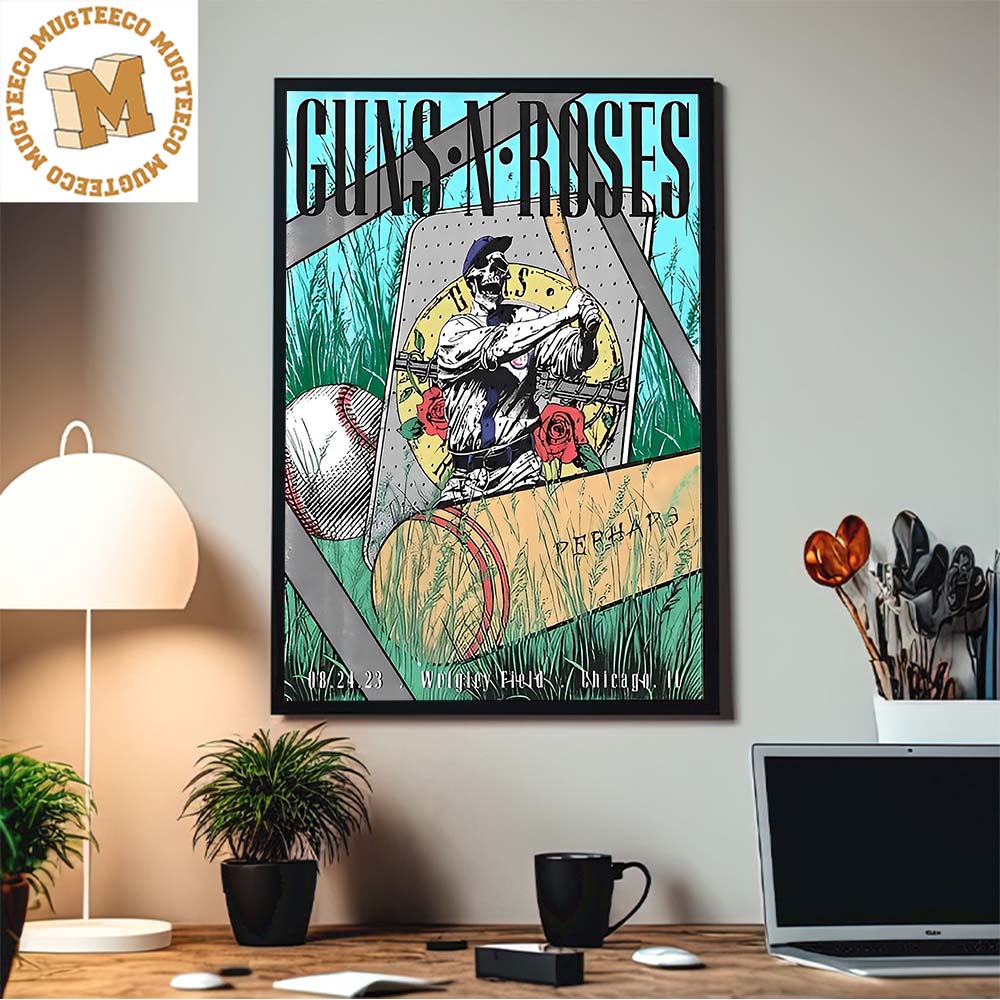 Guns N Roses at Wrigley Field Chicago Cubs August 24 2023 Perhaps Decor Poster Canvas Guns N Roses at Wrigley Field Chicago Cubs August 24 2023 Perhaps Decor Poster Canvas
