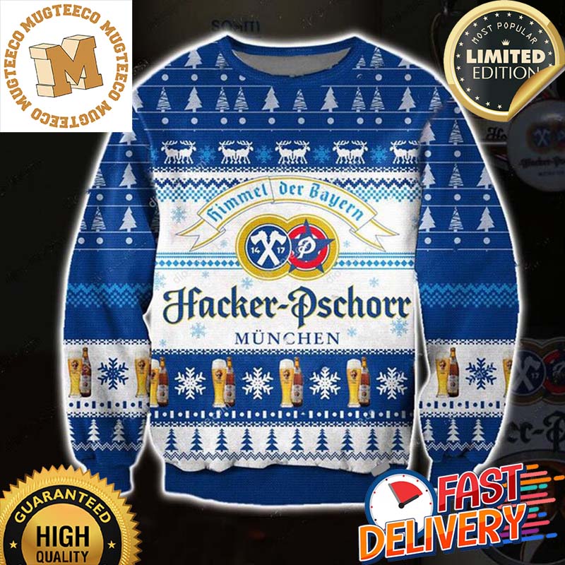 Hacker-Pschorr Brewery Beer Ugly Christmas Sweater For Holiday 2023 Xmas Gifts Hacker-Pschorr Brewery Beer Ugly Christmas Sweater For Holiday 2023 Xmas Gifts