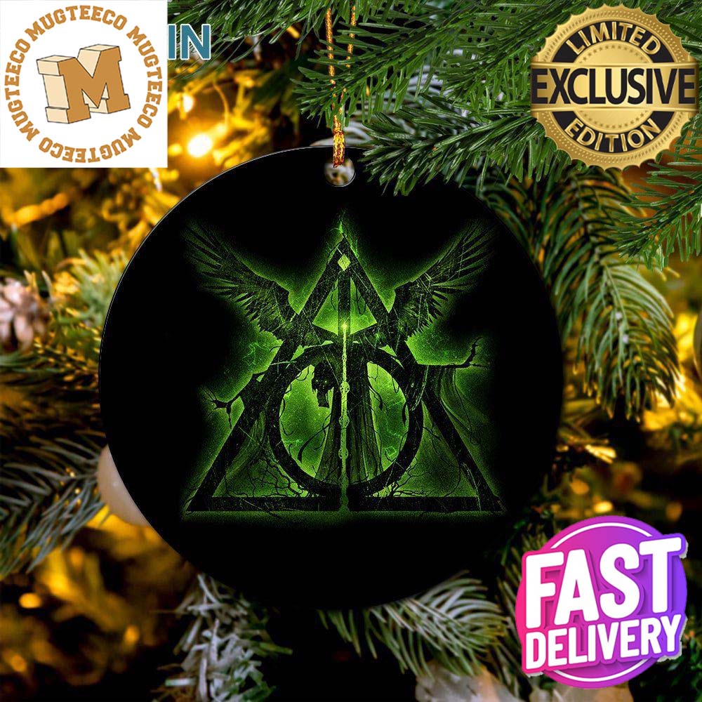 Harry Potter Deathly Hallows Symbol Moonlight Holiday Christmas Decorations Ornament Harry Potter Deathly Hallows Symbol Moonlight Holiday Christmas Decorations Ornament