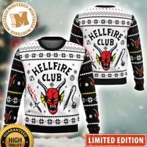 HellFire Club Stranger Things Gift For Fan Ugly Christmas Sweater