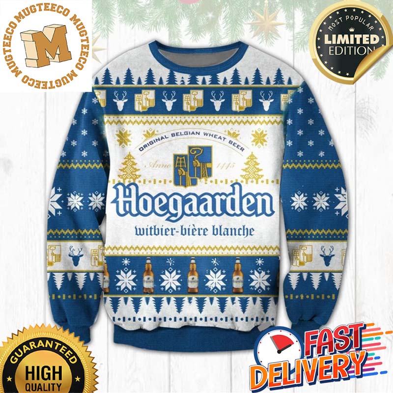 Hoegaarden Original Belgian Wheat Beer Christmas Ugly Sweater For Holiday 2023 Xmas Gifts Hoegaarden Original Belgian Wheat Beer Christmas Ugly Sweater For Holiday 2023 Xmas Gifts