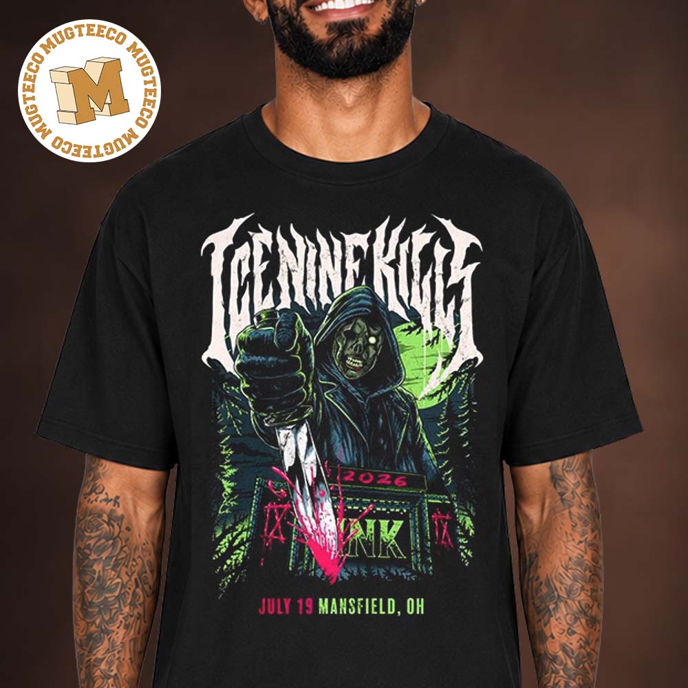 Ice Nine Kills Mansfield OH Inkcarceration 2026 Exclusive Tour Merch T-Shirt Ice Nine Kills Mansfield OH Inkcarceration 2026 Exclusive Tour Merch T-Shirt