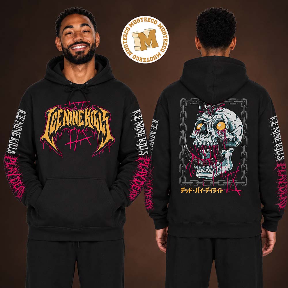 Ice Nine Kills The Summer Of Silence Nightmare On The Ninth Merch Death Hook Hoodie Ice Nine Kills The Summer Of Silence Nightmare On The Ninth Merch Death Hook Hoodie