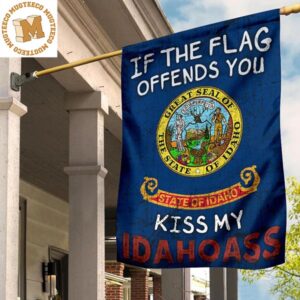 If The Flag Offends You Kiss My Ohioass Flag Vintage Patriot Pride State Of Ohio Flag Decor 2 Sides Garden House Flag