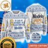 In Case Of Accident My Blood Type Is Modelo Beer Funny Ugly Sweater 2023 In Case Of Accident My Blood Type Is Modelo Beer Funny Ugly Sweater 2023