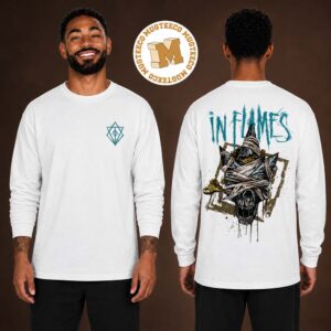 In Flames European Summer Tour 2026 Merch Clockwork Skull Long Slevee Shirt