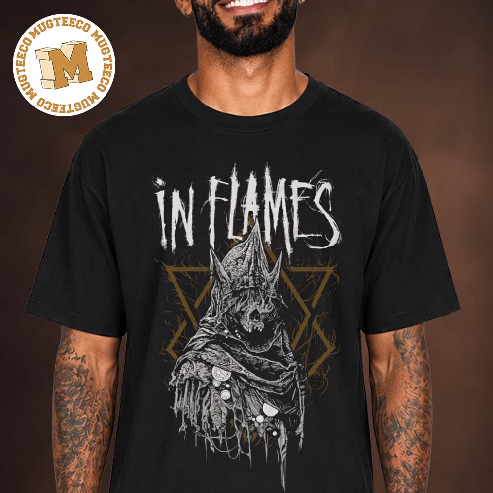 In Flames European Summer Tour 2026 Merch Jester Horn Unisex T Shirt In Flames European Summer Tour 2026 Merch Jester Horn Unisex T Shirt