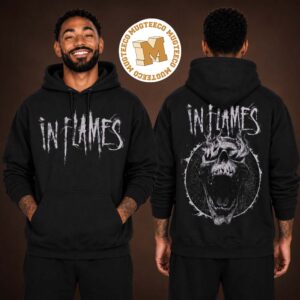 In Flames European Summer Tour 2026 Merch Screaming Skull Unisex Hoodie Shirt