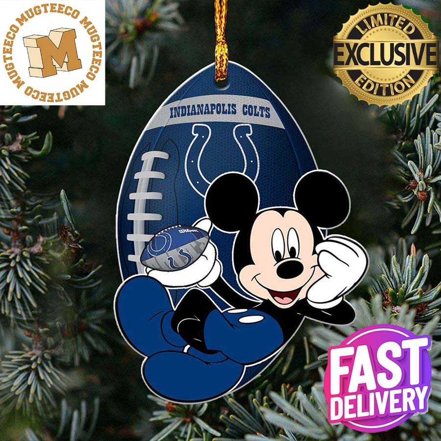 Indianapolis Colts NFL Disney Mickey Mouse Xmas Gifts For Fans Personalized Christmas Tree Decorations Ornament Indianapolis Colts NFL Disney Mickey Mouse Xmas Gifts For Fans Personalized Christmas Tree Decorations Ornament