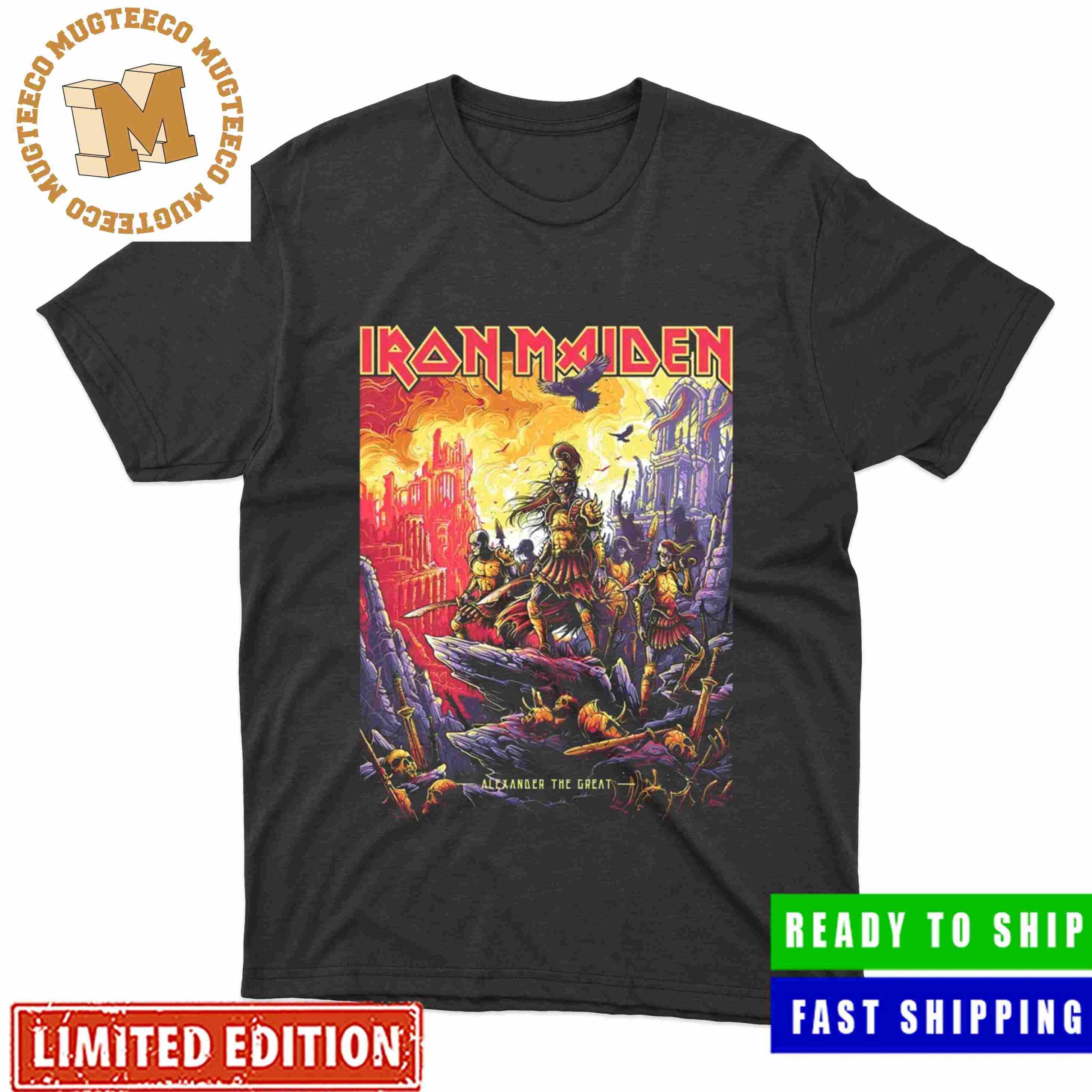 Iron Maiden Alexander The Great 2023 Tour Unisex T-Shirt Iron Maiden Alexander The Great 2023 Tour Unisex T-Shirt