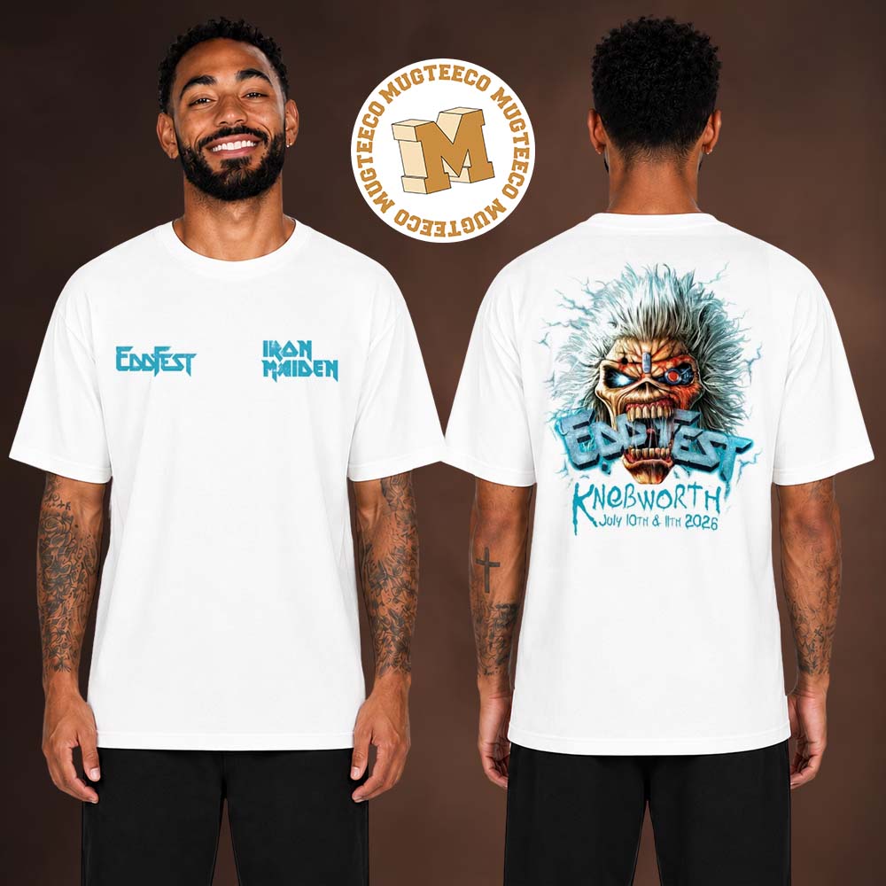 Iron Maiden EddFest 2026 At Knebworth On July 10 And 11 2026 Unisex T Shirt Iron Maiden EddFest 2026 At Knebworth On July 10 And 11 2026 Unisex T Shirt