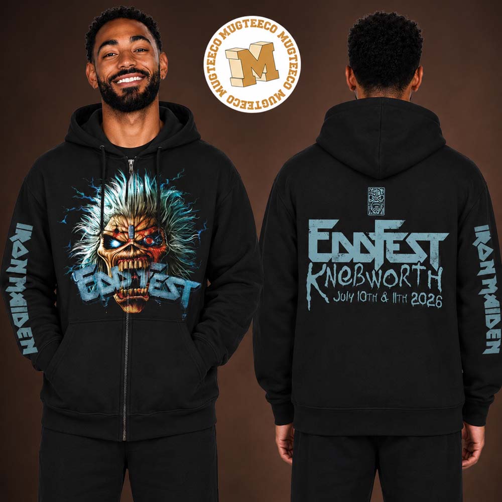 Iron Maiden EddFest 2026 At Knebworth On July 10 And 11 2026 Zip Hoodie Shirt Iron Maiden EddFest 2026 At Knebworth On July 10 And 11 2026 Zip Hoodie Shirt