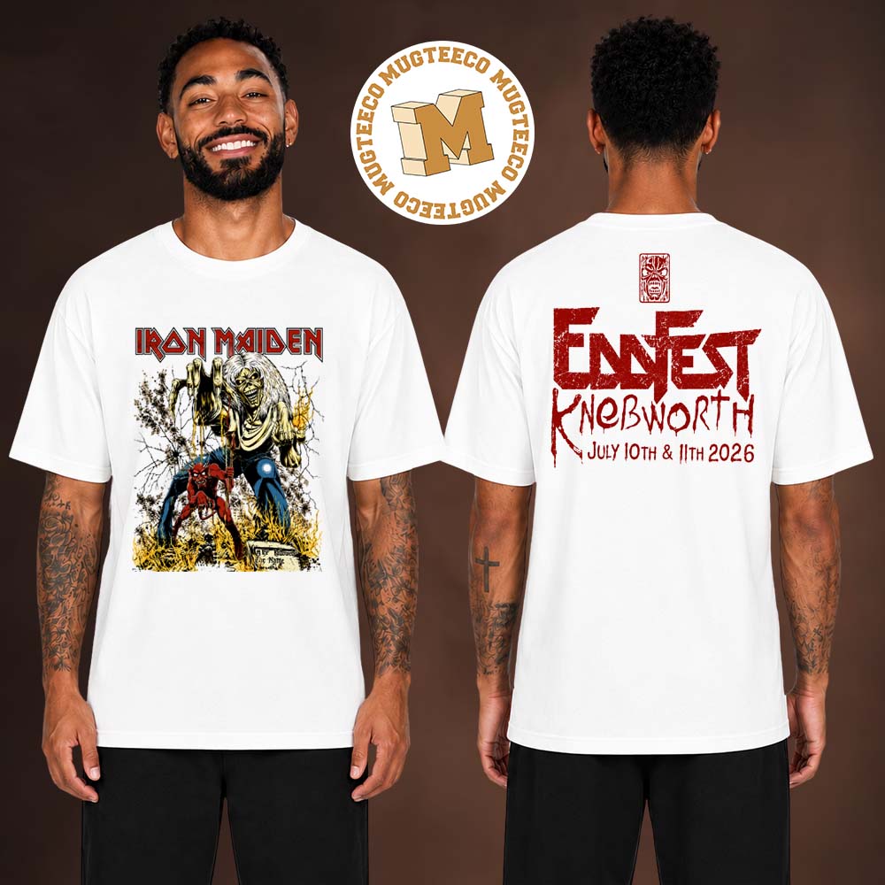 Iron Maiden Eddfest Knebworth 2026 Event Tee Merch On July 10 And 11 2026 Two Sided Unisex T-Shirt Iron Maiden Eddfest Knebworth 2026 Event Tee Merch On July 10 And 11 2026 Two Sided Unisex T-Shirt