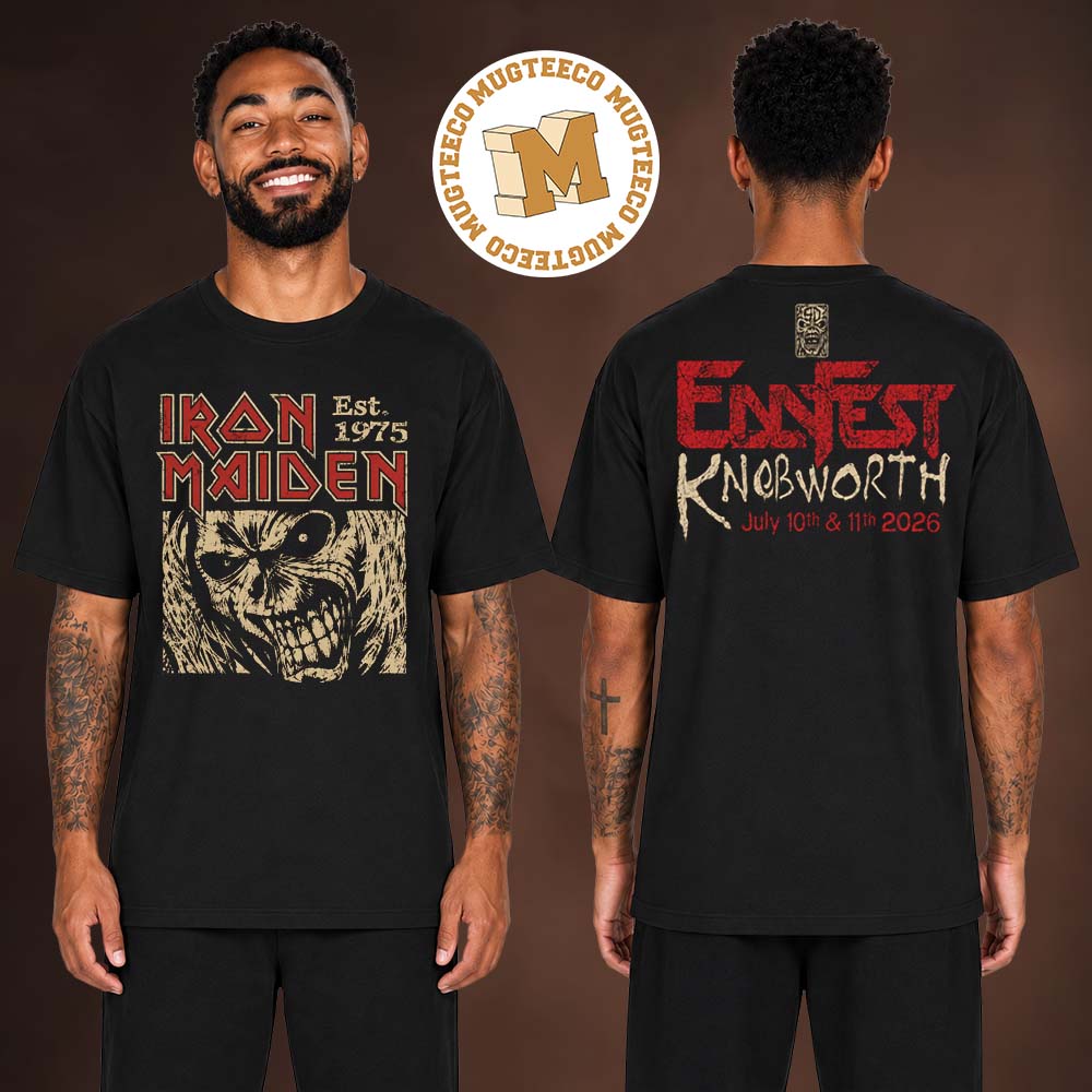 Iron Maiden Eddfest Knebworth 50th-Anniversary 2026 Event Tee On July 10 11 2026 Two Sided Unisex T-Shirt Iron Maiden Eddfest Knebworth 50th-Anniversary 2026 Event Tee On July 10 11 2026 Two Sided Unisex T-Shirt