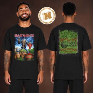 Iron Maiden Event Tee Portugal  Run For Your Lives 2026 Tour Two Sided Unisex T-Shirt