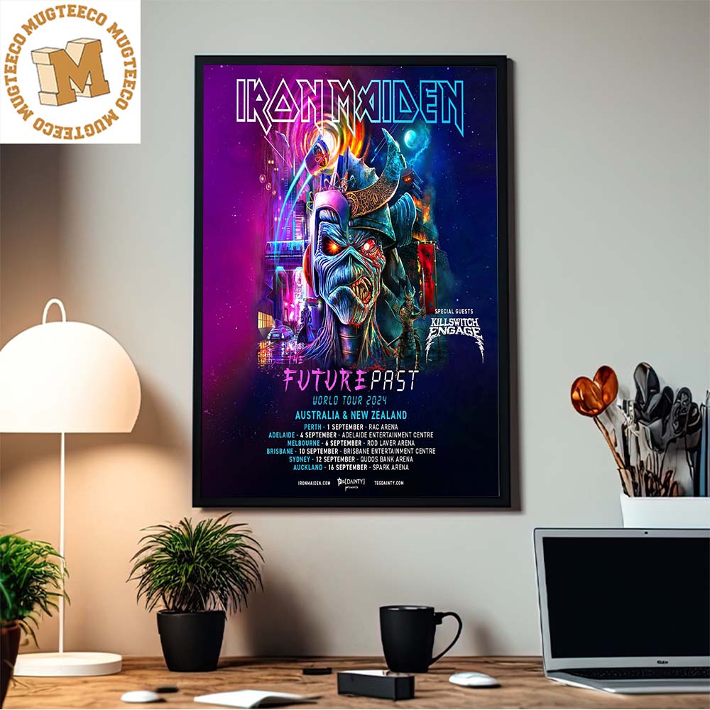 Iron Maiden Future Past World Tour 2024 Australia And New Zealand Home Decor Poster Canvas Iron Maiden Future Past World Tour 2024 Australia And New Zealand Home Decor Poster Canvas