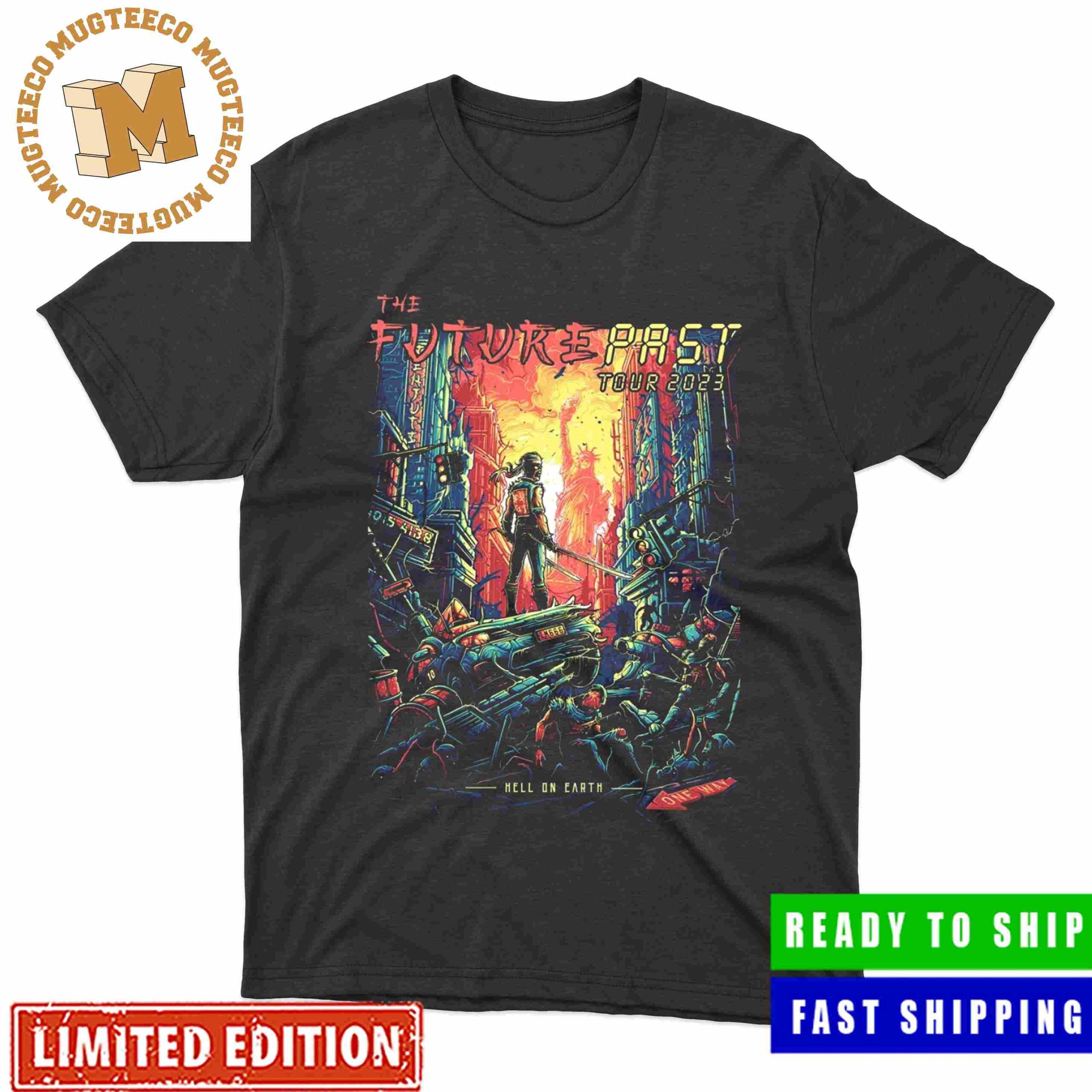 Iron Maiden Hell On Earth 2023 Tour Official T-Shirt Iron Maiden Hell On Earth 2023 Tour Official T-Shirt