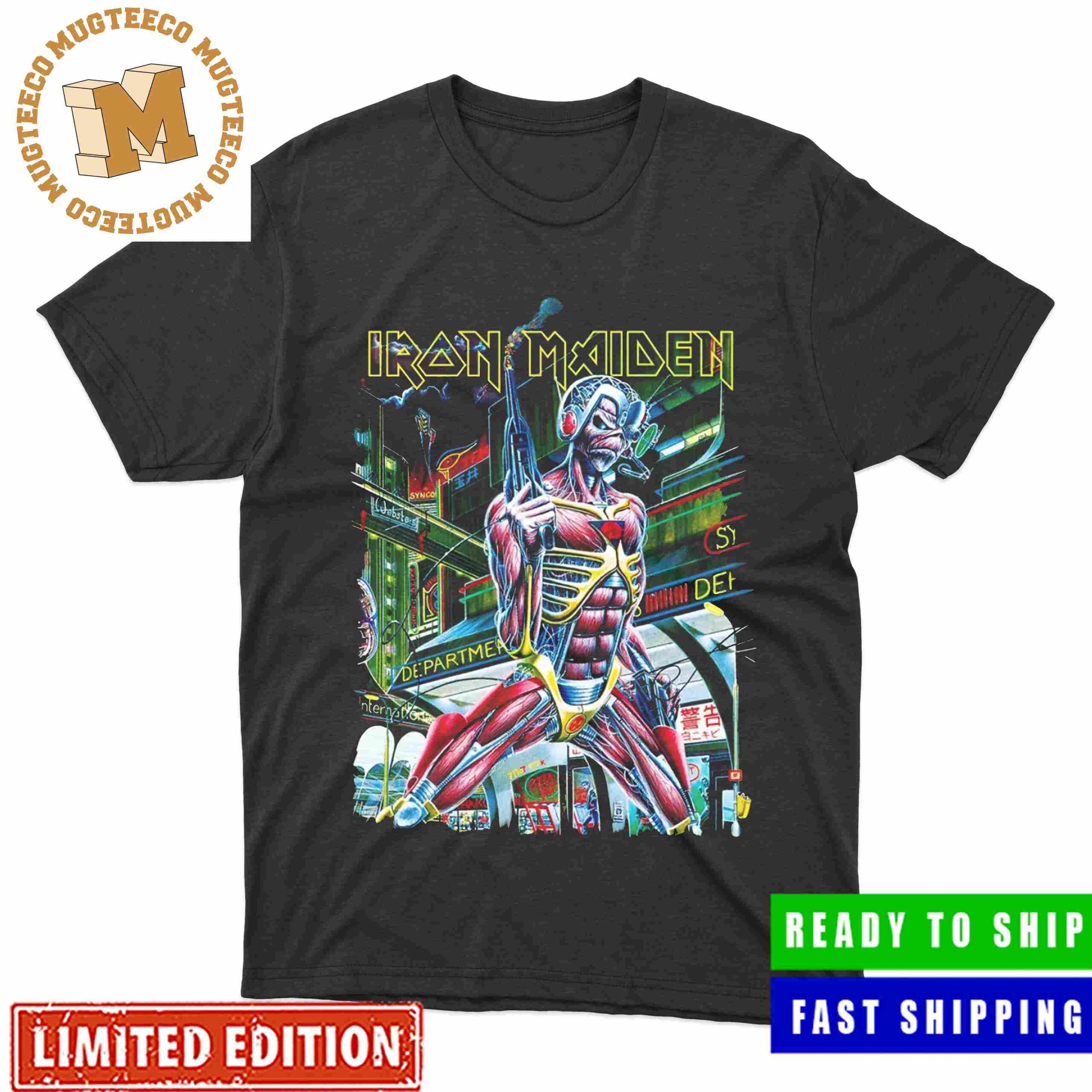 Iron Maiden Somewhere On 2023 Tour Official T-Shirt Iron Maiden Somewhere On 2023 Tour Official T-Shirt