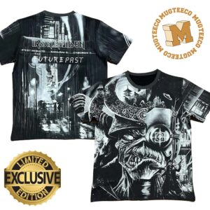 Iron Maiden The Future Past Black And White All Over Print Shirt