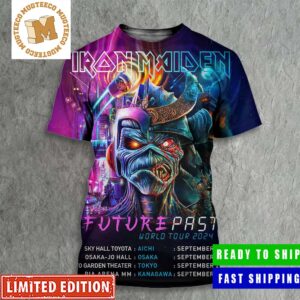 Iron Maiden The Future Past World Tour 2024 Is Coming To Japan All Over Print Shirt