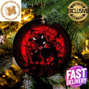 Itachi Akatsuki Blood Moon 2023 Holiday Gifts Naruto Christmas Decorations Ornament