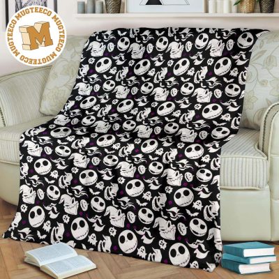 Jack Skellington Fleece Blanket Funny Blanket Gift For Bedding Decor Jack Skellington Fleece Blanket Funny Blanket Gift For Bedding Decor
