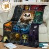 Jack Skellington Fleece Blanket Funny Blanket Gift For Bedding Decor Jack Skellington Fleece Blanket Funny Blanket Gift For Bedding Decor
