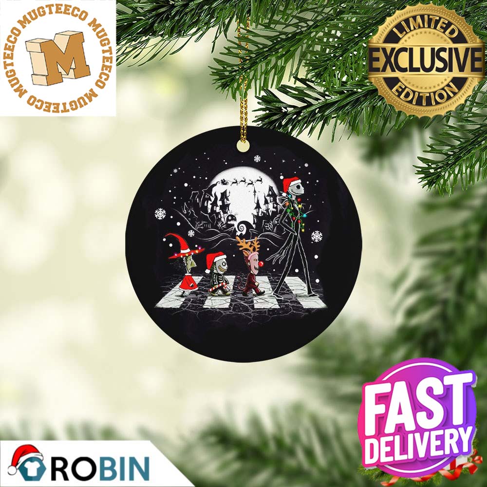 Jack Skellington Santa Nightmare Before Christmas Abbey Road 2023 Holiday Gifts Christmas Ornament Jack Skellington Santa Nightmare Before Christmas Abbey Road 2023 Holiday Gifts Christmas Ornament