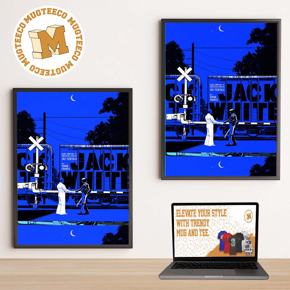 Jack White Essex Junction VT 2026 Event Poster At Champlain Valley Exposition On July 15 2026 Home Decor Poster Canvas Jack White Essex Junction VT 2026 Event Poster At Champlain Valley Exposition On July 15 2026 Home Decor Poster Canvas
