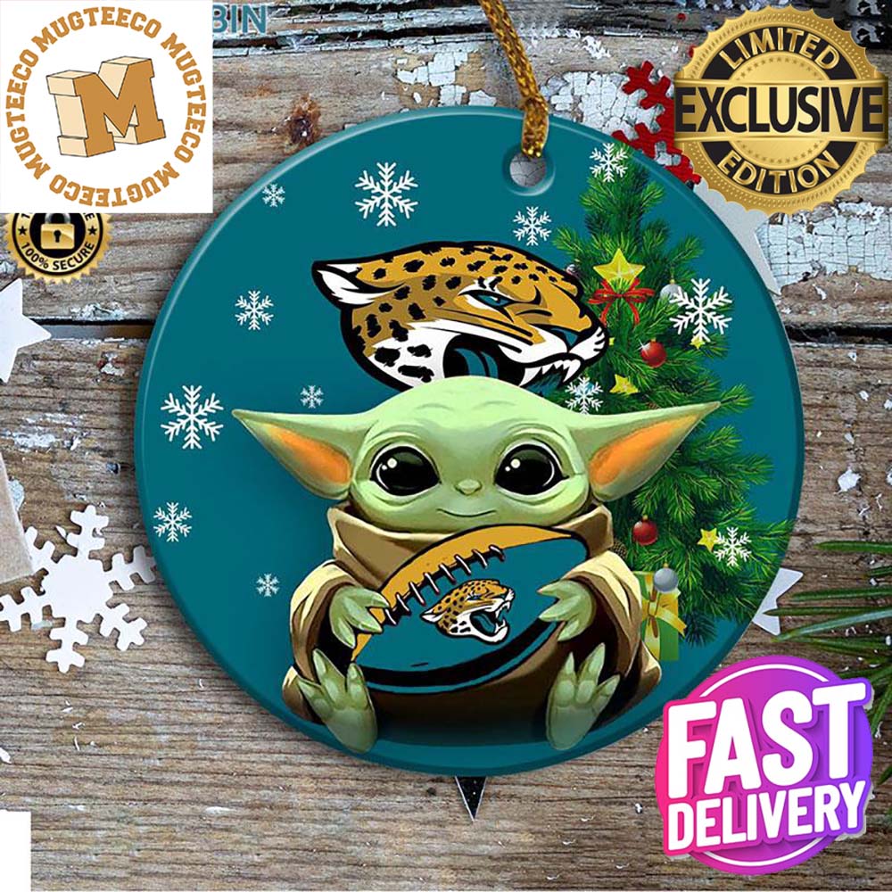 Jacksonville Jaguars Baby Yoda NFL Personalized 2023 Holiday Gifts Christmas Decorations Ornament Jacksonville Jaguars Baby Yoda NFL Personalized 2023 Holiday Gifts Christmas Decorations Ornament