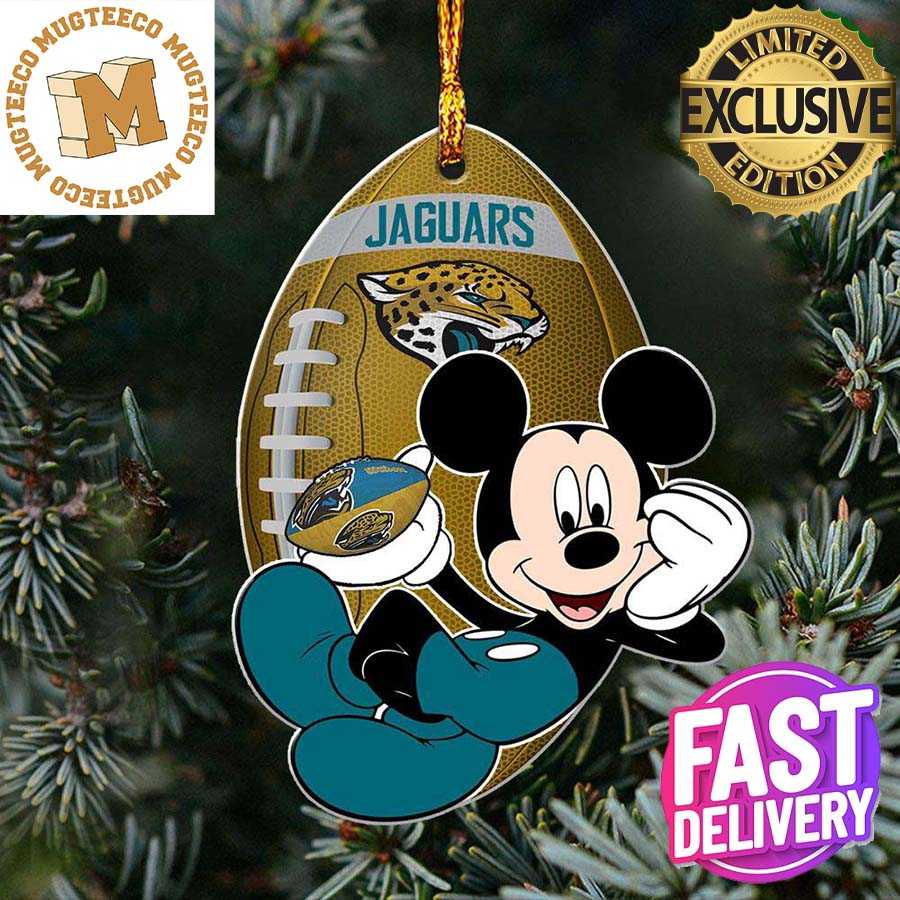 Jacksonville Jaguars NFL Disney Mickey Mouse Xmas Gifts For Fans Personalized Christmas Tree Decorations Ornament Jacksonville Jaguars NFL Disney Mickey Mouse Xmas Gifts For Fans Personalized Christmas Tree Decorations Ornament