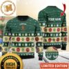 Jameson Irish Whiskey Santa Claus Sleigh Knitting Green Christmas Ugly Sweater