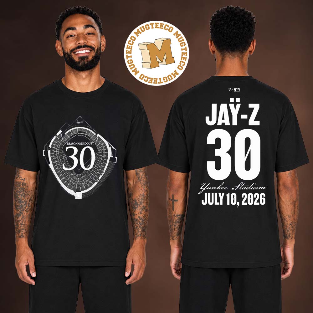 Jay Z 2026 Yankee Stadium Reasonable Doubt Concert Night 1 Merch Tee On July 10 2026 T-Shirt Jay Z 2026 Yankee Stadium Reasonable Doubt Concert Night 1 Merch Tee On July 10 2026 T-Shirt
