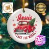 Jesus Take The Wheel Breast Cancer Awareness Keepsake 2023 Christmas Decorations Ornament