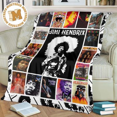 Jimi Hendrix Fleece Blanket Gift For Music Fan Jimi Hendrix Fleece Blanket Gift For Music Fan
