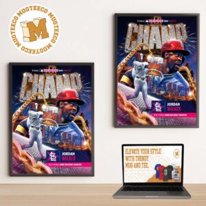 Jordan Walker From St Louis Cardinals Win The 2026 TMobie Home Run Derby Champions Home Decor Poster Canvas