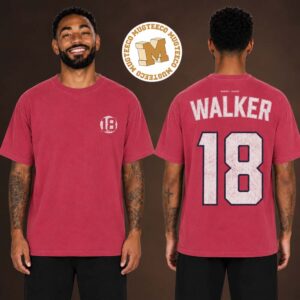 Jordan Walker Merch Player Numer Home Run Derby Champions Two Sided Red T Shirt