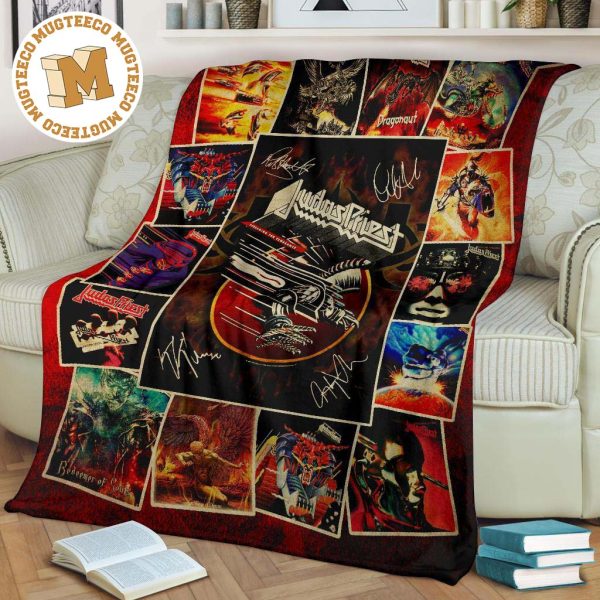 Judas Priest Fleece Blanket Rock Band Fan Gift Idea Judas Priest Fleece Blanket Rock Band Fan Gift Idea