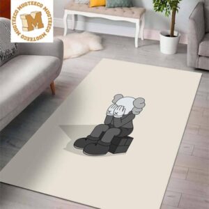 KAWS Passing Through Accomplice Grey In Yellowish Rug Carpet Home Decor