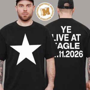 Kanye West Ye Tirana Albania 2026 Exclusive Tee Live At Eagle Stadium On July 11 2026 Star T-Shirt Kanye West Ye Tirana Albania 2026 Exclusive Tee Live At Eagle Stadium On July 11 2026 Star T-Shirt