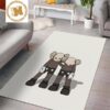 Kaws BFF Mint Hypebeast Sneaker Off White Nike In Black Background Rug For Bedroom Kaws BFF Mint Hypebeast Sneaker Off White Nike In Black Background Rug For Bedroom