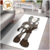 Kaws Companion Black x Off White Brand Rug For Bedroom Kaws Companion Black x Off White Brand Rug For Bedroom