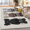 Kaws Companion x Air Jordan Grey Living Room Carpet Floor Decor Kaws Companion x Air Jordan Grey Living Room Carpet Floor Decor