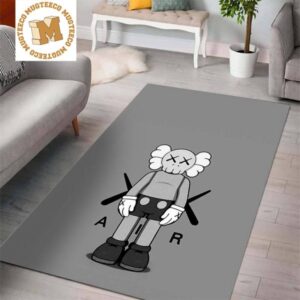 Kaws Companion x Air Jordan Grey Living Room Carpet Floor Decor