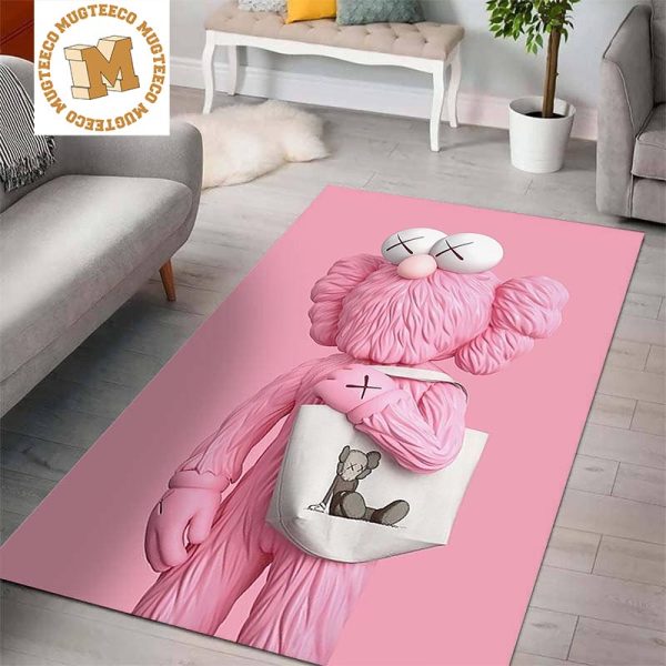 Kaws Pink On Pink Wearing A Tote Pink Background For Living Room Carpet Rugs Kaws Pink On Pink Wearing A Tote Pink Background For Living Room Carpet Rugs